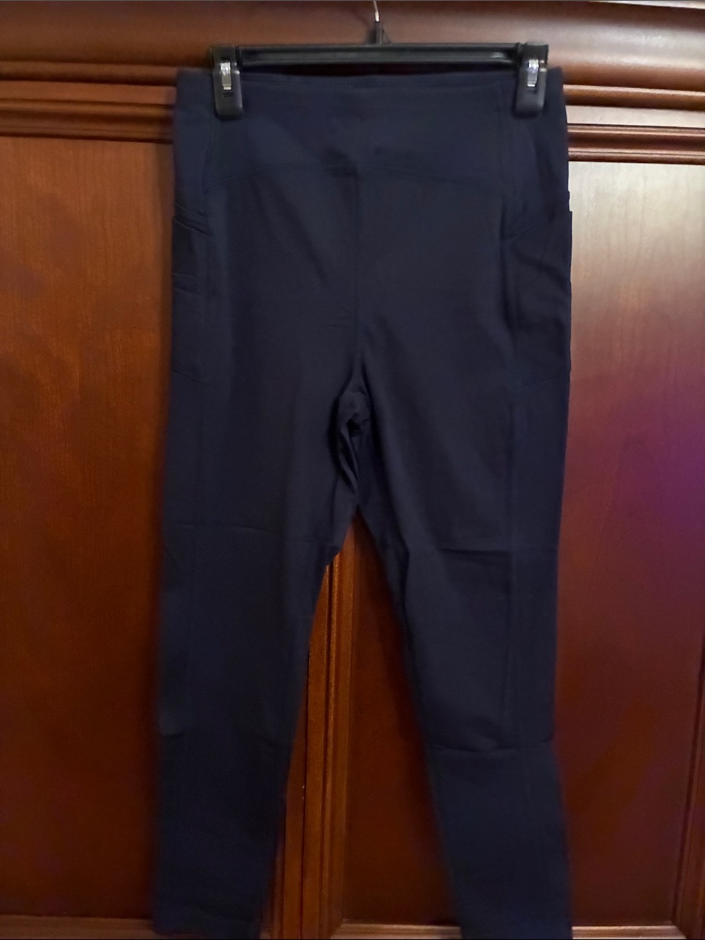 Talbots womens Navy High-Waist Active Leggings